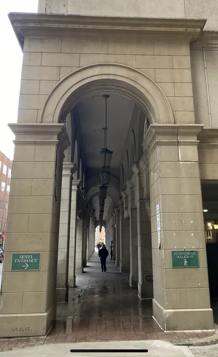 Restored stone walkway after exterior cleaning in Hamilton